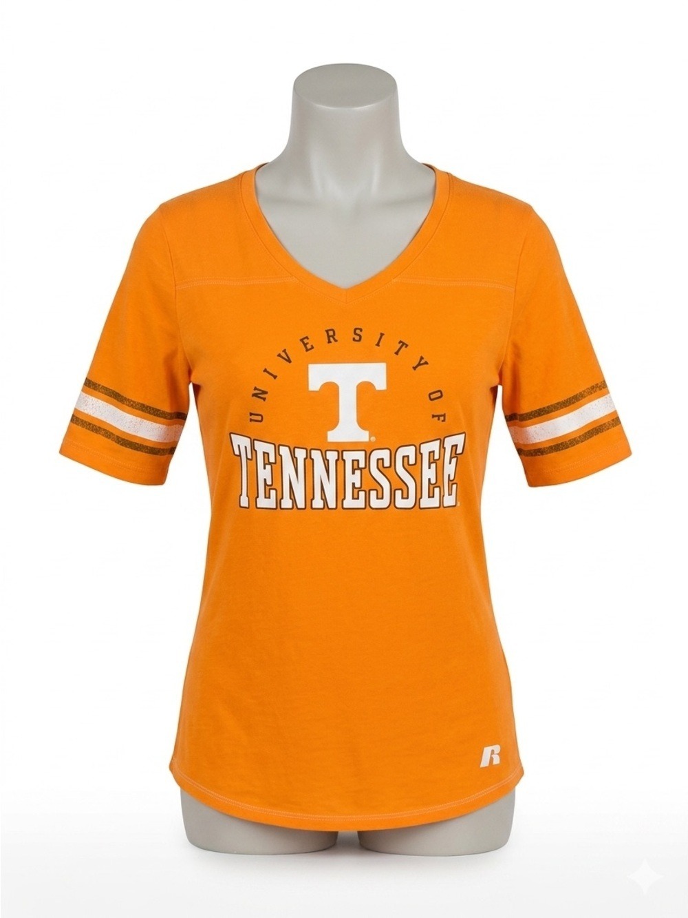 Russell Athletic Orange Tennessee V-Neck Tee